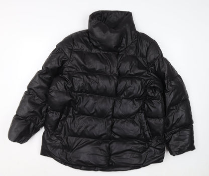 Womens UK Size 12 NEXT Black Puffer Jacket