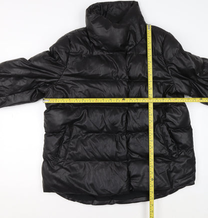 Womens UK Size 12 NEXT Black Puffer Jacket
