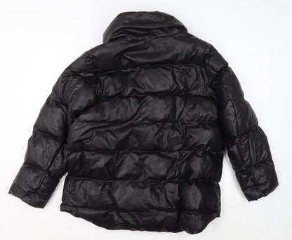 Womens UK Size 12 NEXT Black Puffer Jacket