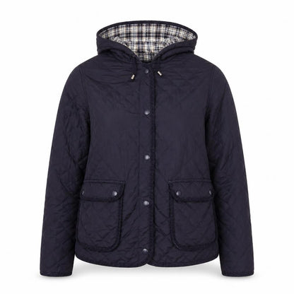Womens UK Size 12 Topshop Blue Quilted Coat