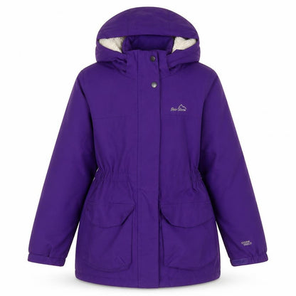 Peter Storm Girls Purple Waterproof Hooded Parka Coat 9-10 Years