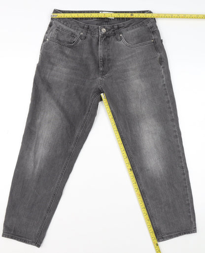 Mens UK Size 31 ASOS Regular Fit Tapered Grey Jeans