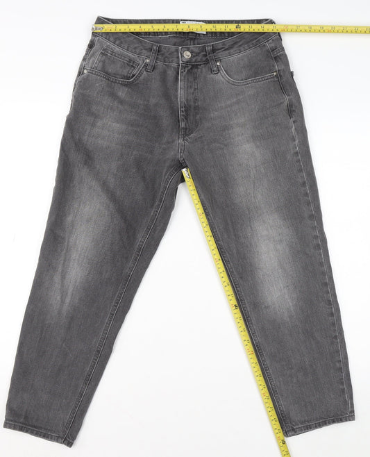 Mens UK Size 31 ASOS Regular Fit Tapered Grey Jeans