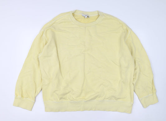Womens UK Size L Marks and Spencer Yellow Pullover Jumper