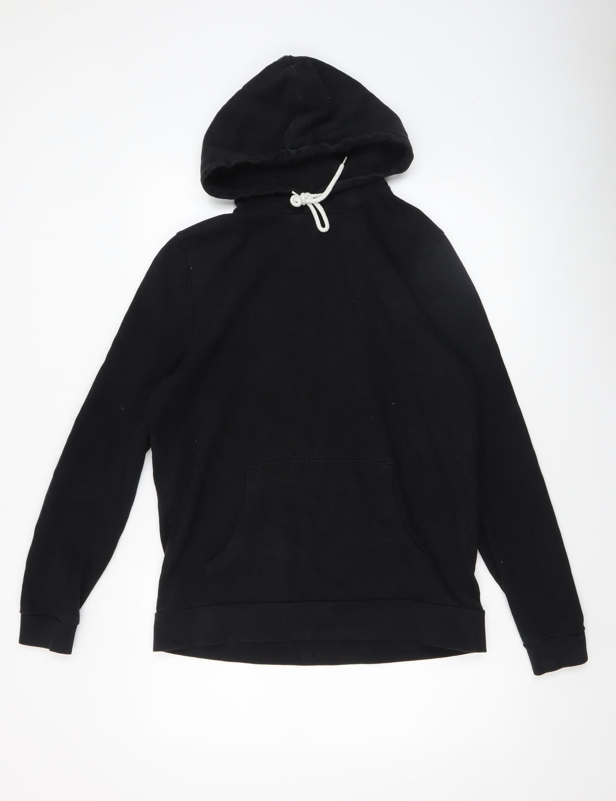 Mens UK Size M ASOS Black Pullover Hoodie