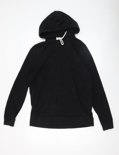 Mens UK Size M ASOS Black Pullover Hoodie