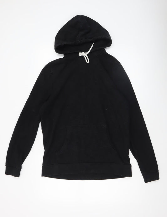 Mens UK Size M ASOS Black Pullover Hoodie