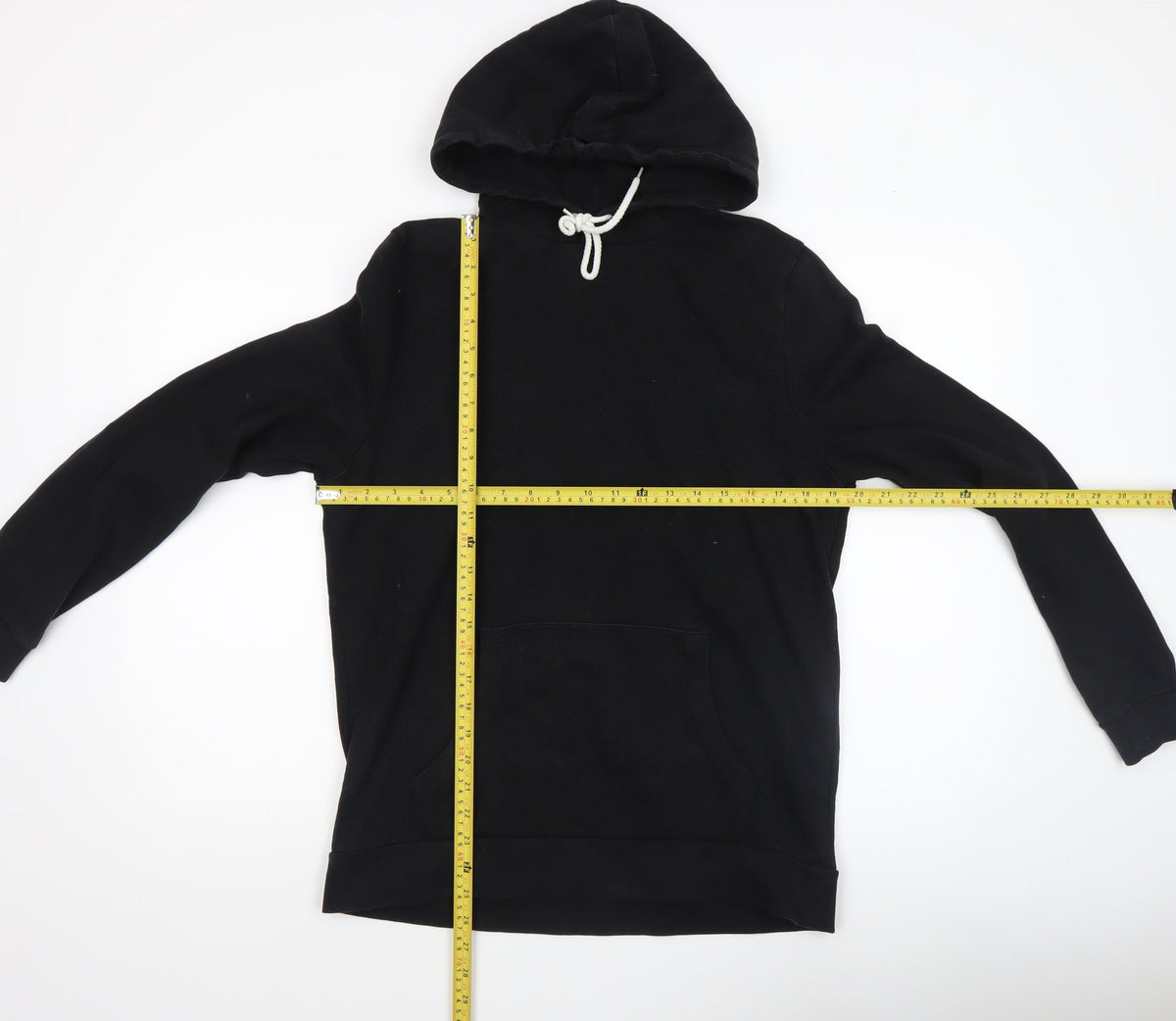 Mens UK Size M ASOS Black Pullover Hoodie