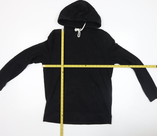 Mens UK Size M ASOS Black Pullover Hoodie