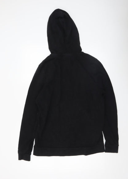 Mens UK Size M ASOS Black Pullover Hoodie