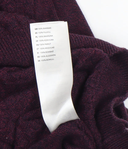 Mens UK Size S Red Herring Purple Pullover Jumper