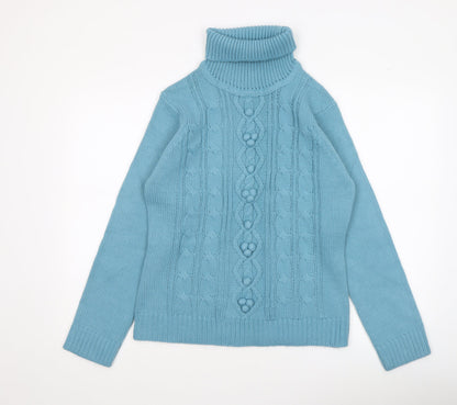 Womens UK Size L Armand Thiery Blue Pullover Jumper