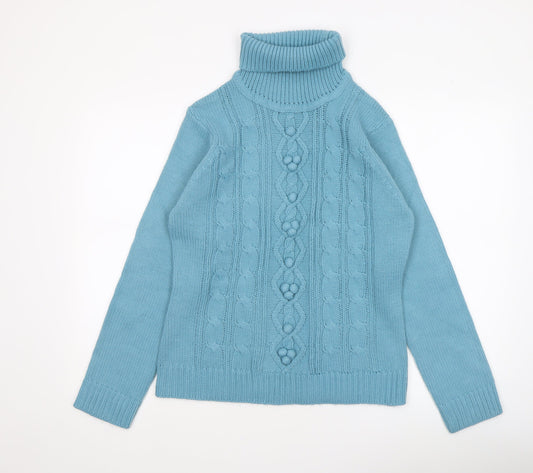 Womens UK Size L Armand Thiery Blue Pullover Jumper