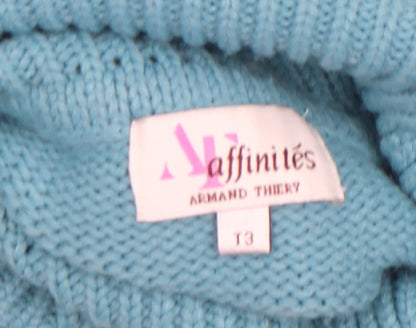 Womens UK Size L Armand Thiery Blue Pullover Jumper