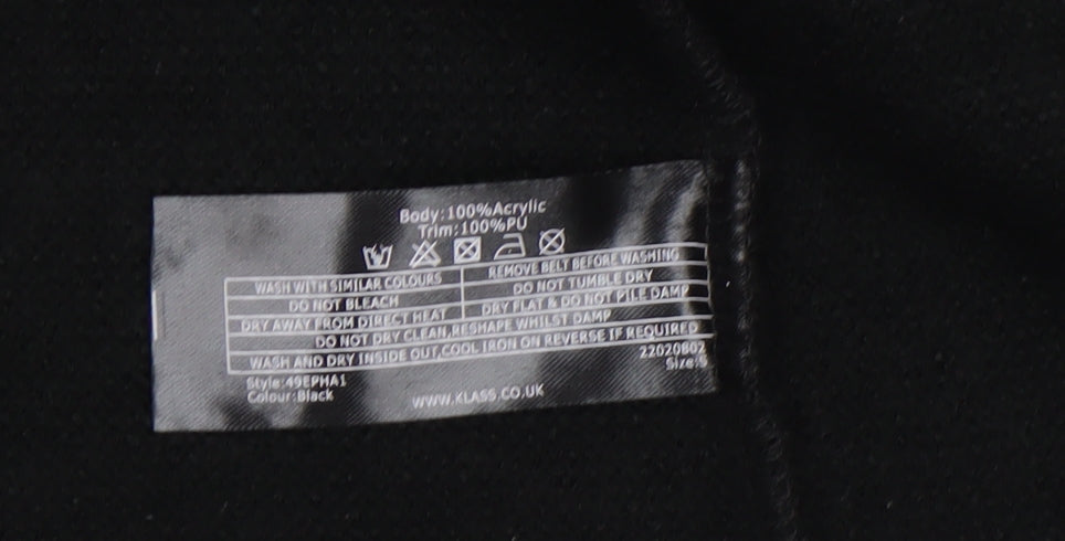 Womens UK Size S Klass Black Cardigan Jumper