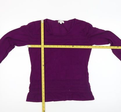 Womens UK Size 12 Kaliko Purple Pullover Jumper