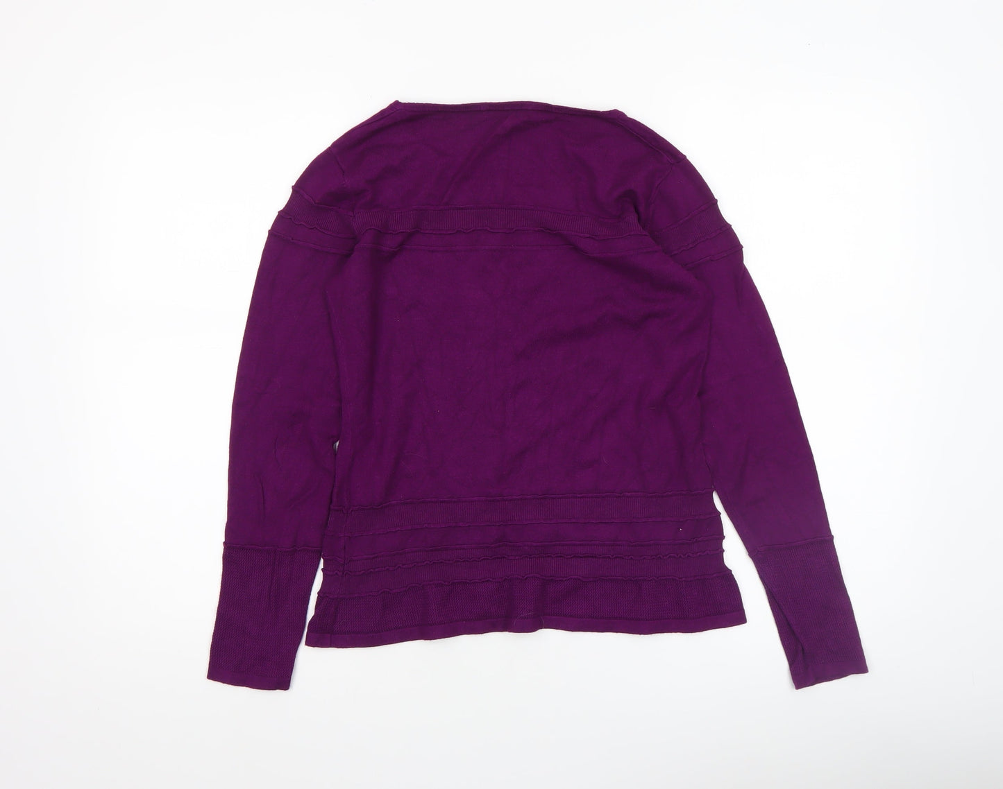 Womens UK Size 12 Kaliko Purple Pullover Jumper