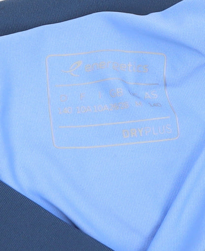 Energetics Girls Blue Polka Dot Athletic Running Shorts 10 Years