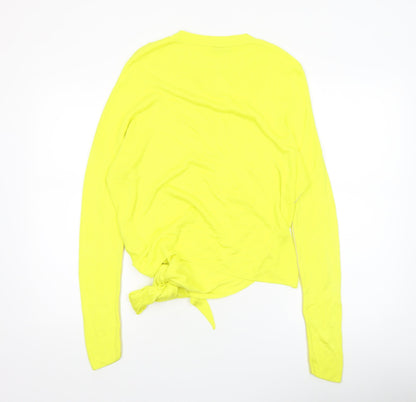 Womens UK Size 10 Warehouse Yellow Pullover Jumper