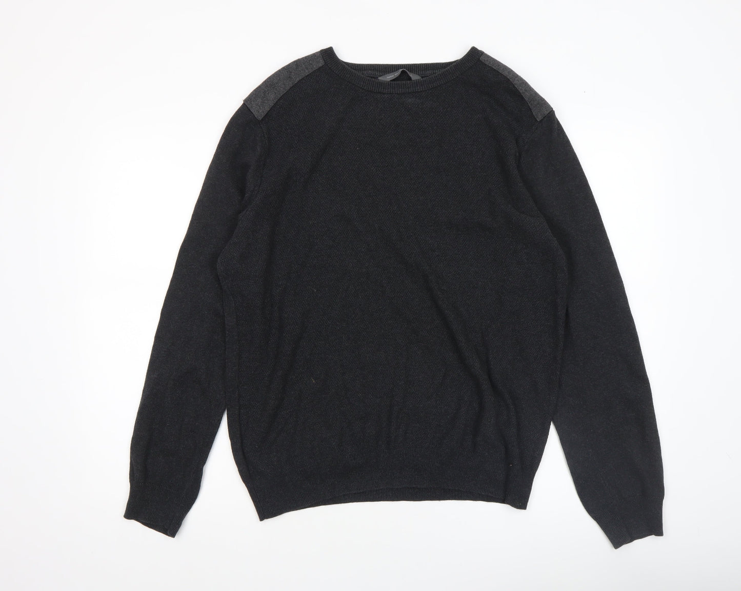 Mens UK Size L Cedar Wood State Black Pullover Jumper