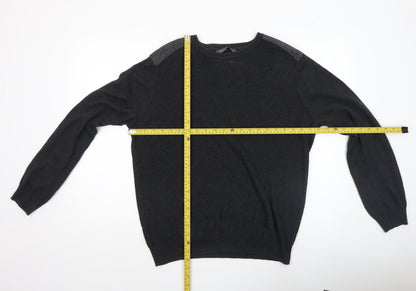 Mens UK Size L Cedar Wood State Black Pullover Jumper