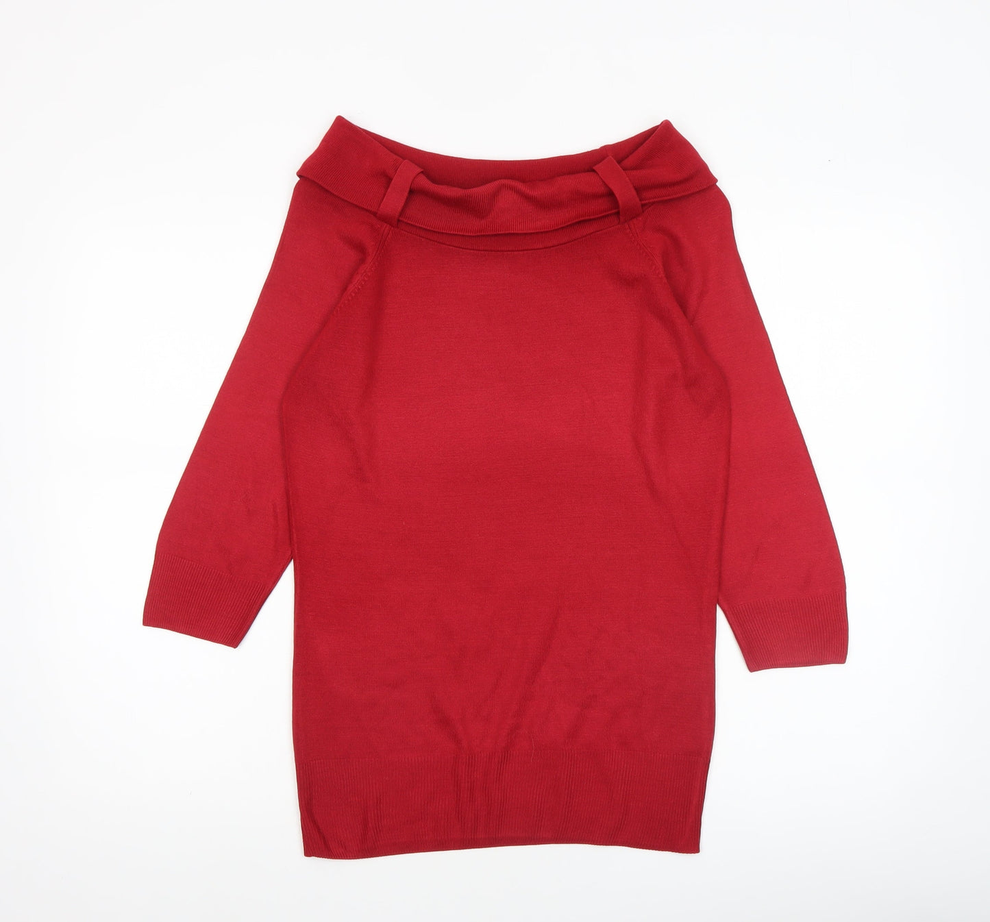 Womens UK Size 12 Marks and Spencer Red Pullover Jumper