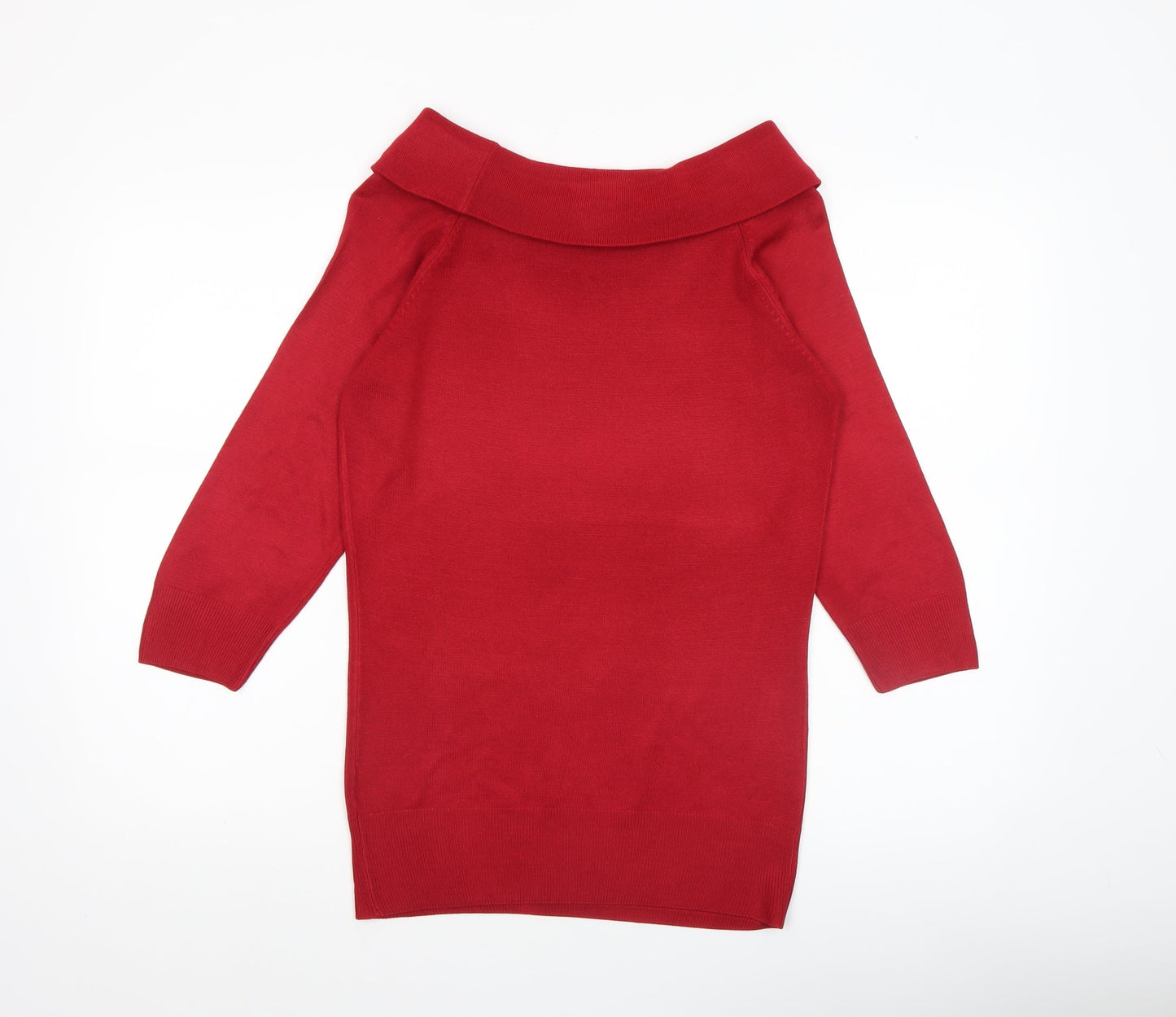 Womens UK Size 12 Marks and Spencer Red Pullover Jumper