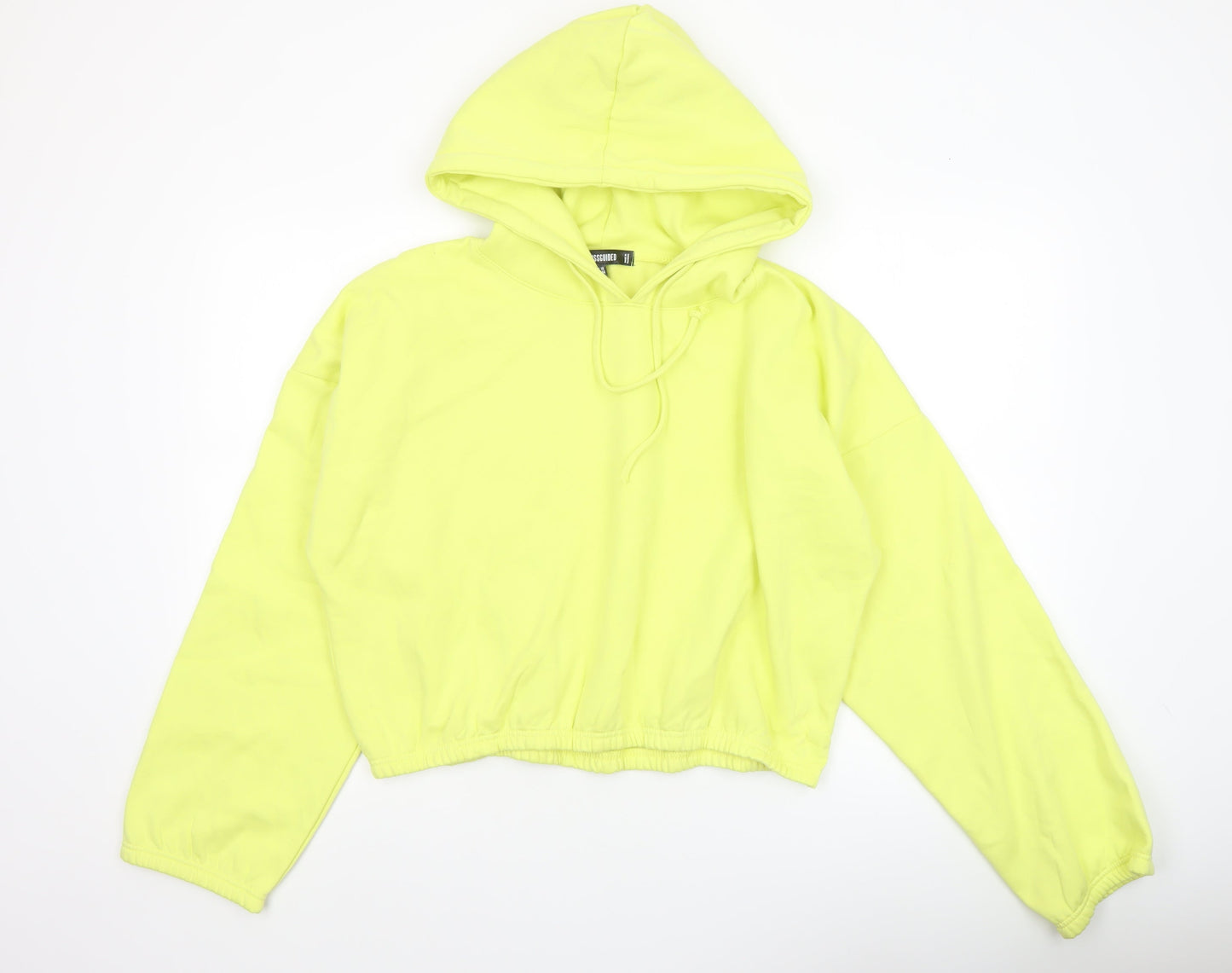 Womens UK Size 16 Missguided Yellow Pullover Hoodie