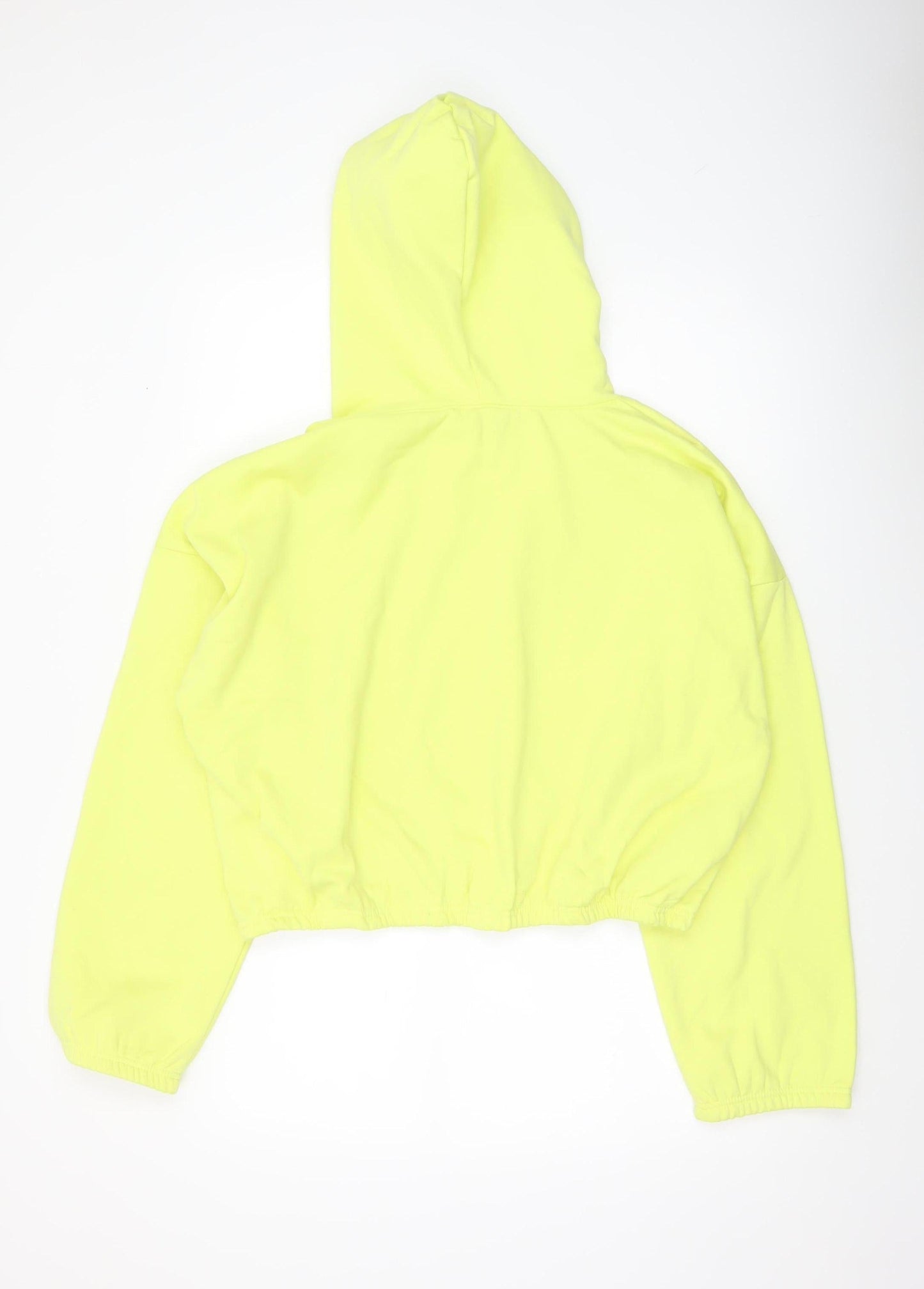 Womens UK Size 16 Missguided Yellow Pullover Hoodie