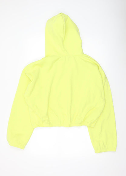 Womens UK Size 16 Missguided Yellow Pullover Hoodie