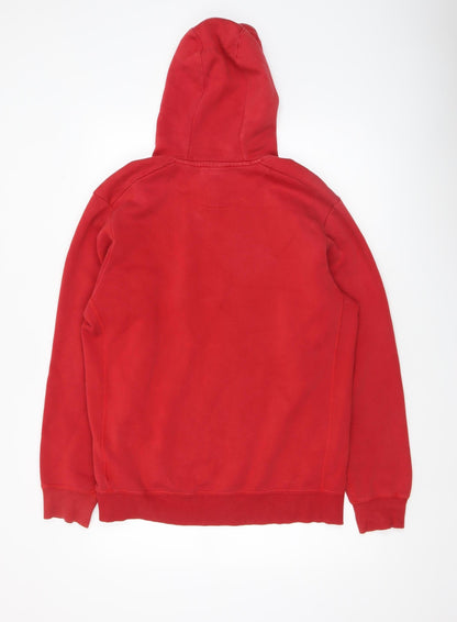 Mens UK Size M adidas Red Pullover Hoodie