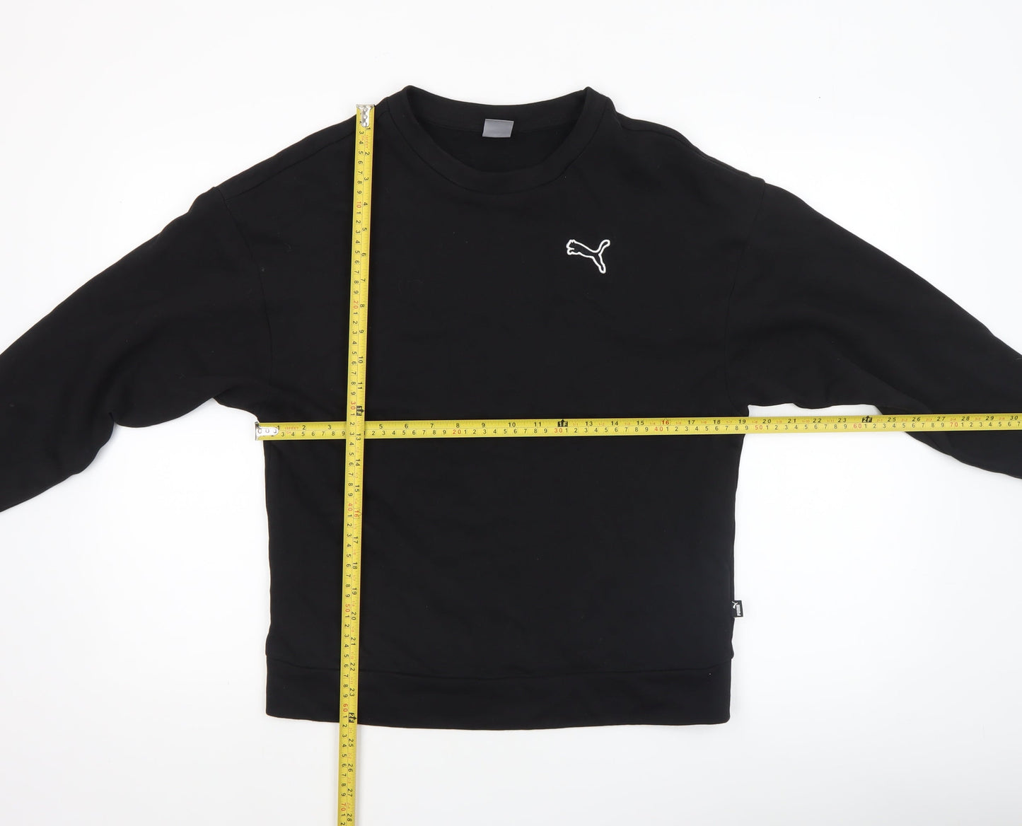 Mens UK Size S PUMA Black Pullover Sweatshirt