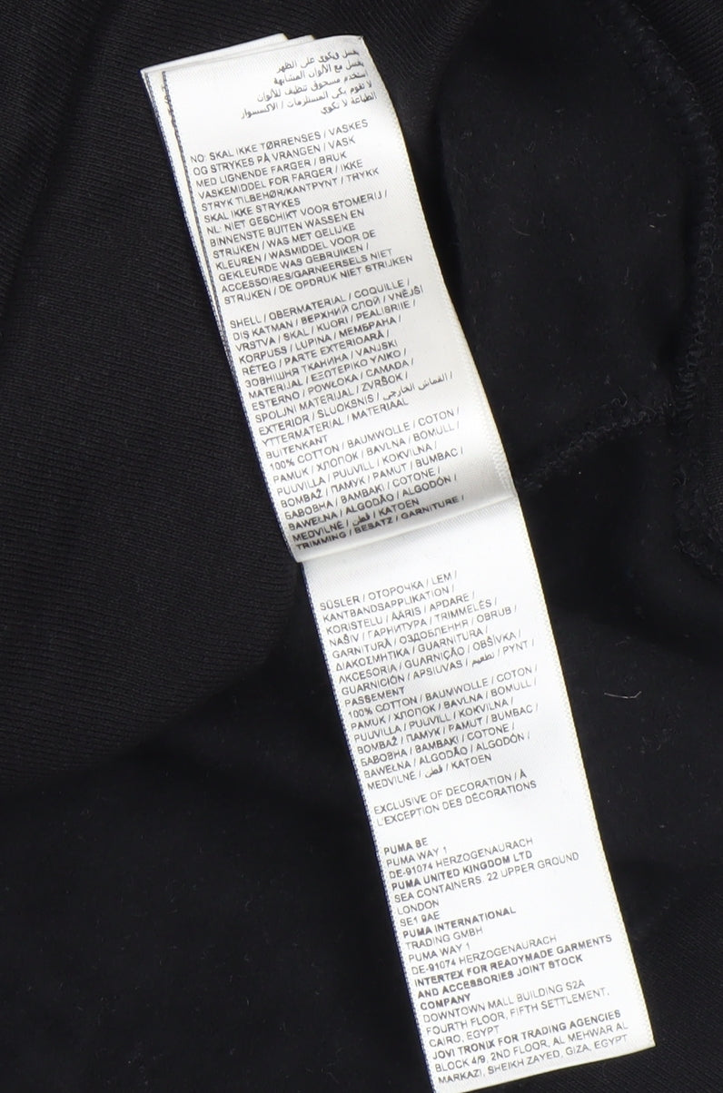 Mens UK Size S PUMA Black Pullover Sweatshirt
