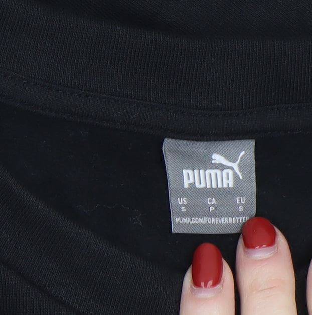 Mens UK Size S PUMA Black Pullover Sweatshirt