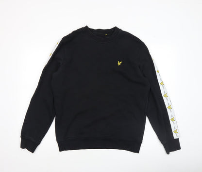 Womens UK Size S Lyle & Scott Black Pullover Sweatshirt