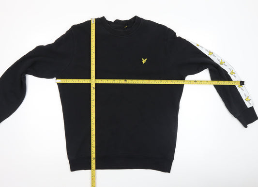 Womens UK Size S Lyle & Scott Black Pullover Sweatshirt