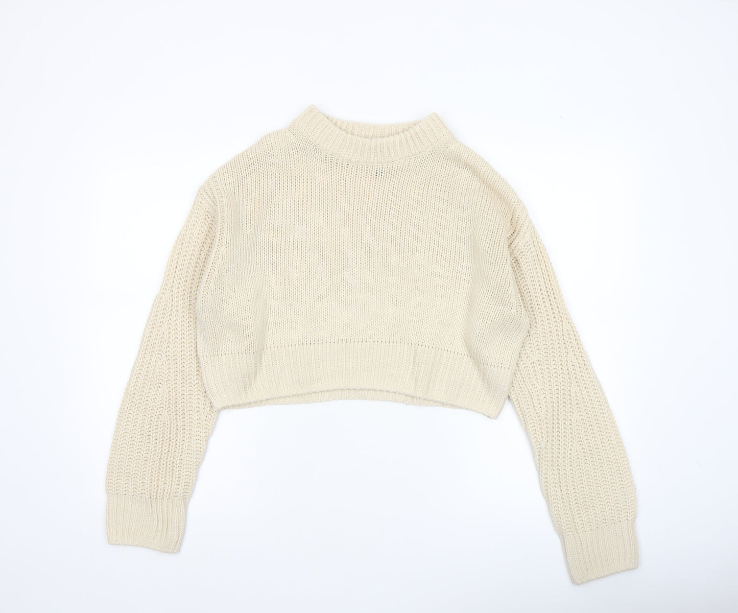 Womens UK Size 8 H&M Ivory Pullover Jumper
