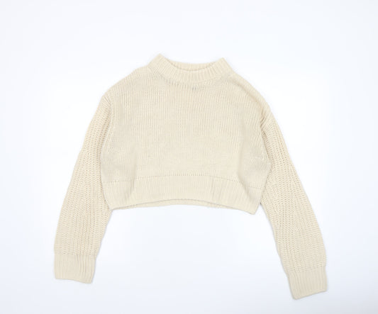 Womens UK Size 8 H&M Ivory Pullover Jumper
