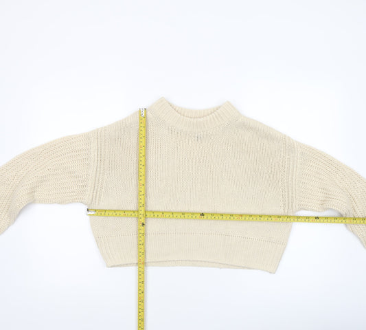 Womens UK Size 8 H&M Ivory Pullover Jumper