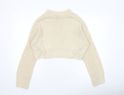 Womens UK Size 8 H&M Ivory Pullover Jumper