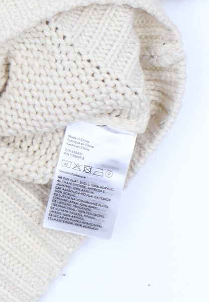 Womens UK Size 8 H&M Ivory Pullover Jumper
