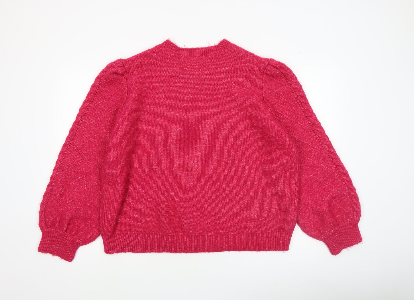 Womens UK Size 20 M&Co Pink Pullover Jumper