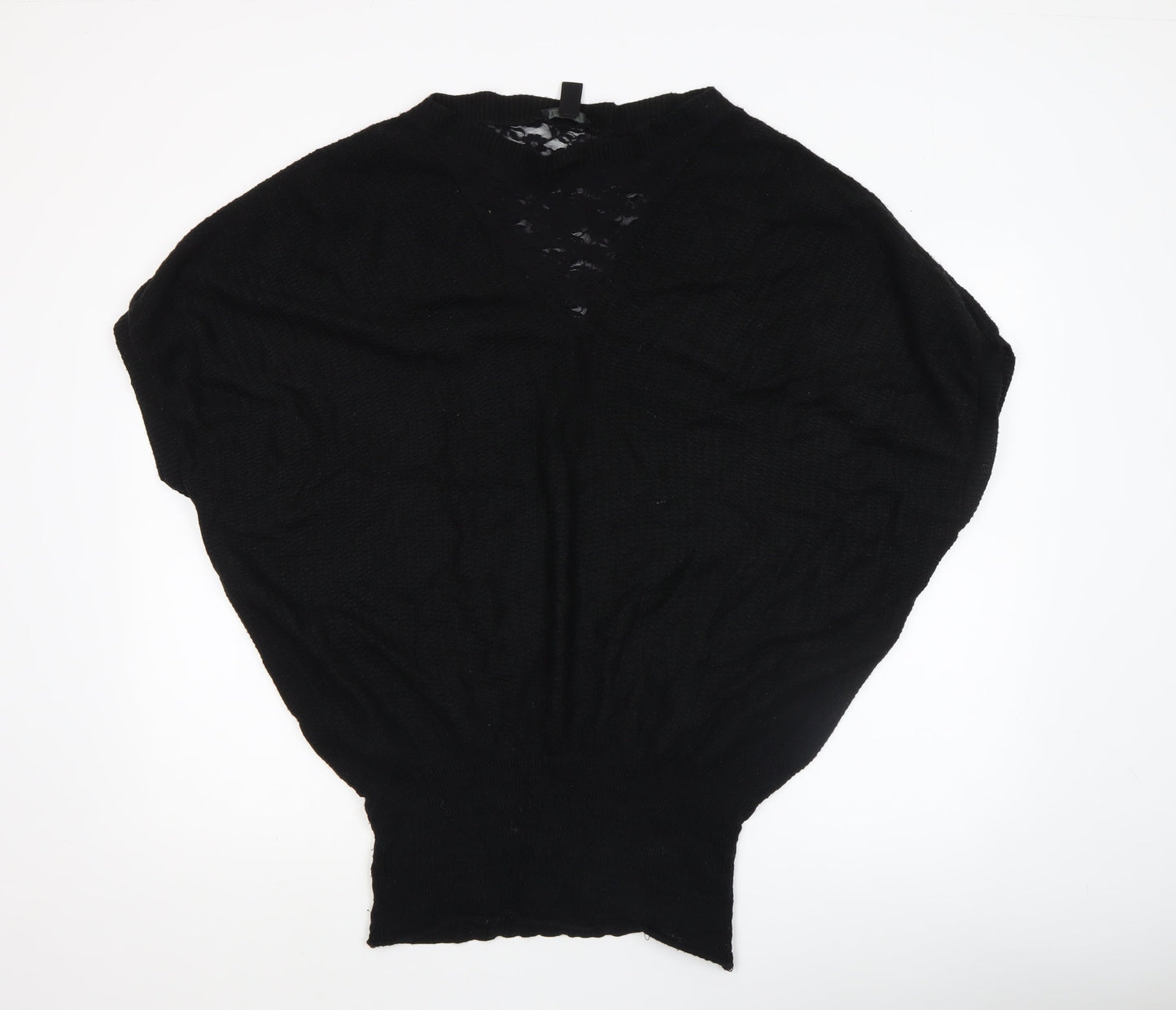 Womens UK Size 12 MNG Collection Black Pullover Jumper