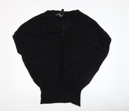 Womens UK Size 12 MNG Collection Black Pullover Jumper