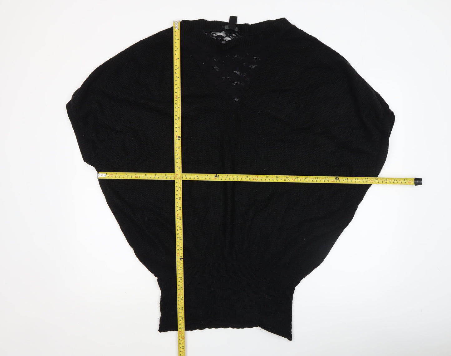 Womens UK Size 12 MNG Collection Black Pullover Jumper