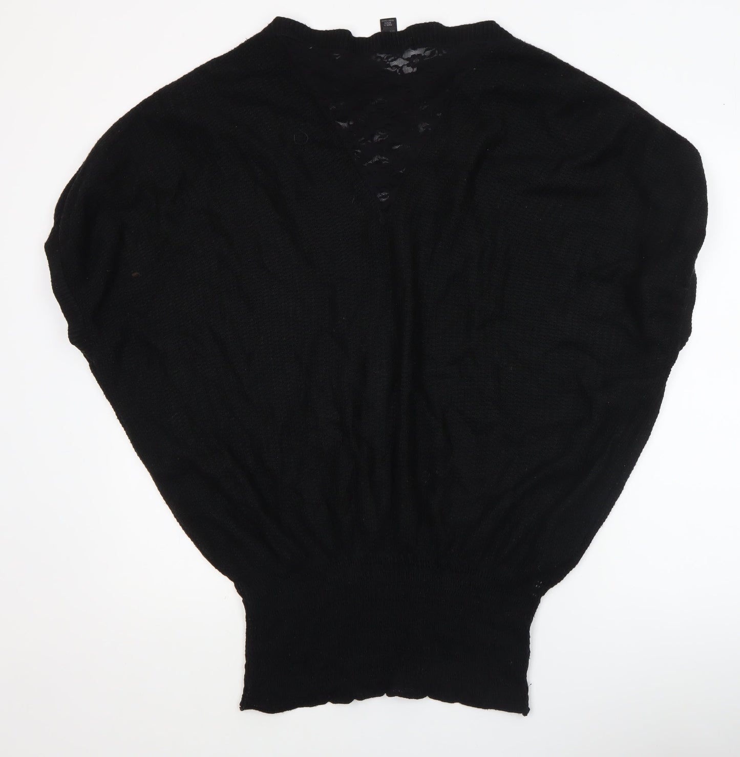 Womens UK Size 12 MNG Collection Black Pullover Jumper