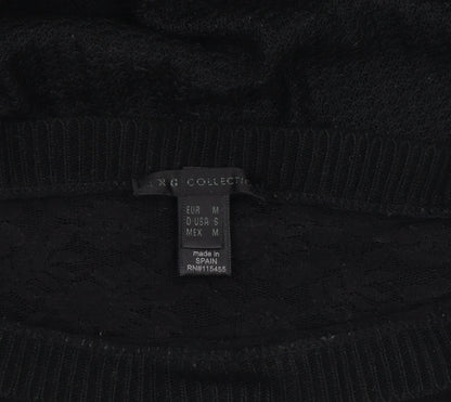 Womens UK Size 12 MNG Collection Black Pullover Jumper