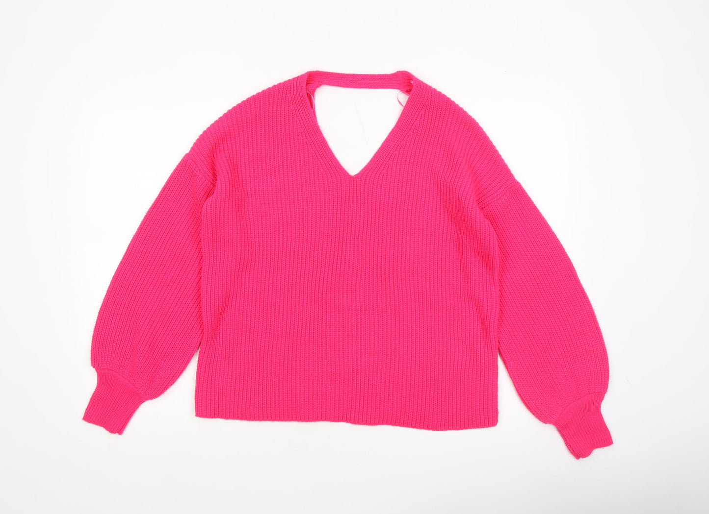 Womens UK Size 8 Miss Selfridge Pink Pullover Jumper
