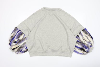 Womens UK Size M Zara Grey Pullover Sweatshirt