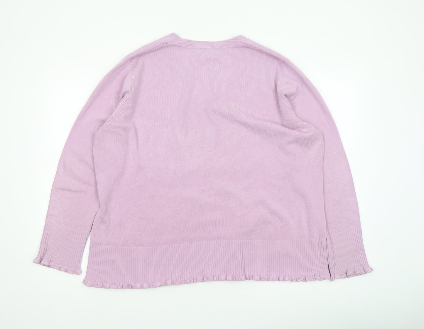 Womens UK Size 22 Debenhams Purple Pullover Jumper